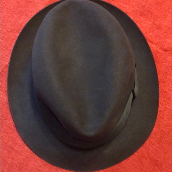 *Vintage Cavanagh NY Fedora Hat - Charcoal Black Fur Finish size 7 - Picture 5 of 7